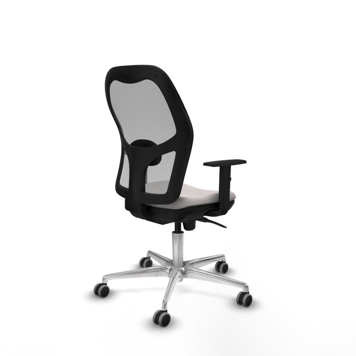 PIQUERAS Y CRESPO Silla de oficina Jorquera con mecanismo Sincro, Blanco y Gris PIQUERAS Y CRESPO Silla de oficina Jorquera con mecanismo Sincro, Blanco y Gris