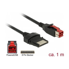 DeLOCK Cable PoweredUSB 24 V a 8 Pin 1 m para POS