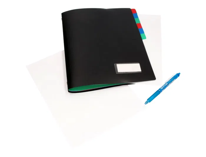 Liderpapel Carpeta Clasificadora Polipropileno Negro 12 Departamentos Portafirmas DIN A4