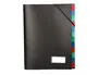 Liderpapel Carpeta Clasificadora Polipropileno Negro 12 Departamentos Portafirmas DIN A4