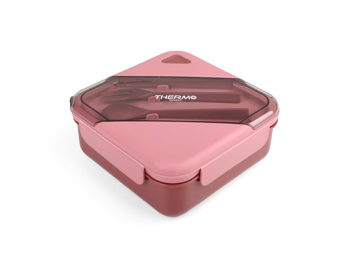 Inde Fiambrera Porta Alimentos Cuadrada 1000ml 17x17x7.5cm (12 Unidades)