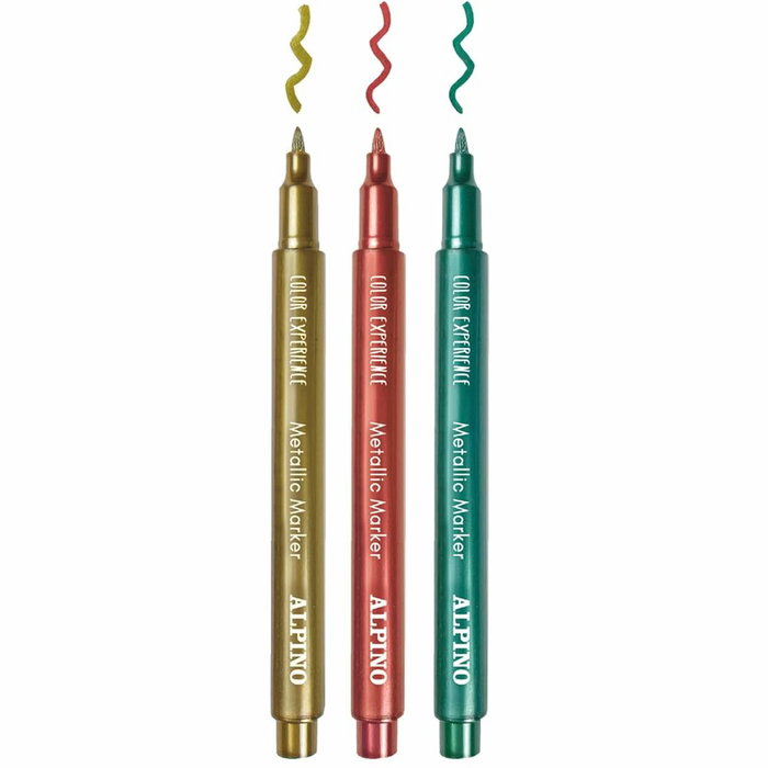 Alpino Metallic Marker Color Experience Estuche de 10 Colores Surtidos