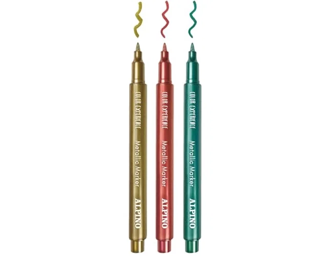 Alpino Metallic Marker Color Experience Estuche de 10 Colores Surtidos