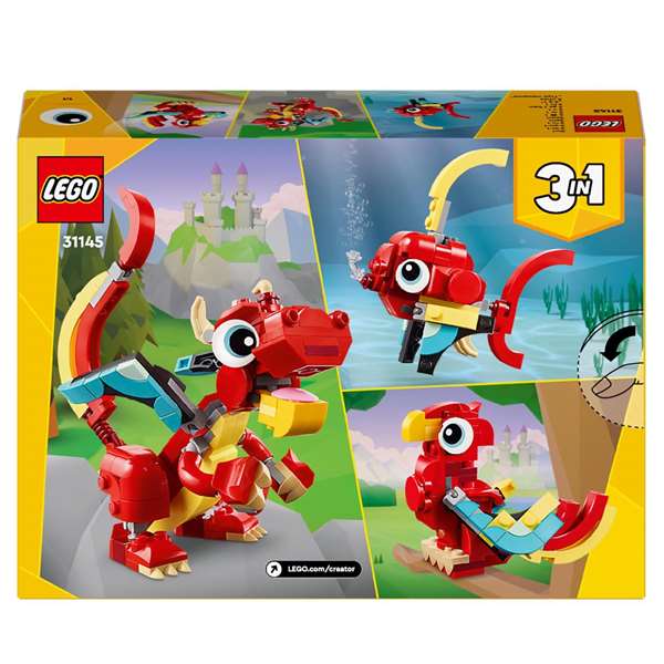 LEGO Creator Juego de Construccion Dragon Rojo