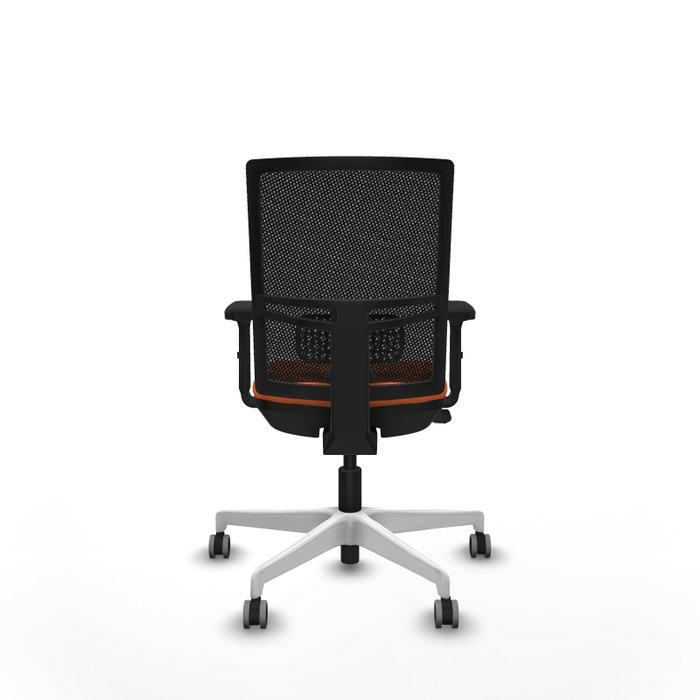 PIQUERAS Y CRESPO Silla de oficina Yunquera Naranja y Negro
