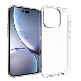 eSTUFF Funda LONDON para iPhone 14 Pro, TPU Transparente, Protección Lateral y Trasera