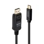 Lindy 43502 Adaptador de Vídeo USB Tipo C a DisplayPort Negro, 3 m