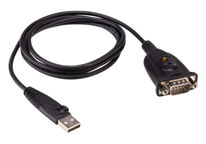 Aten UC232AF Adaptador USB a RS-232 (FTDI), Convertidor Serie DB-9 para PC y Laptops, Cable 1.2M, Plug and Play, Soporte Windows/Mac/Linux