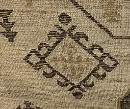 DKD Home Decor Alfombra Carpet kilm 1 Marron Yute y Algodon Tejido a mano 200 x 300 cm