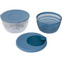Guzzini Salatschleuder Spin&Store Deep Air blue