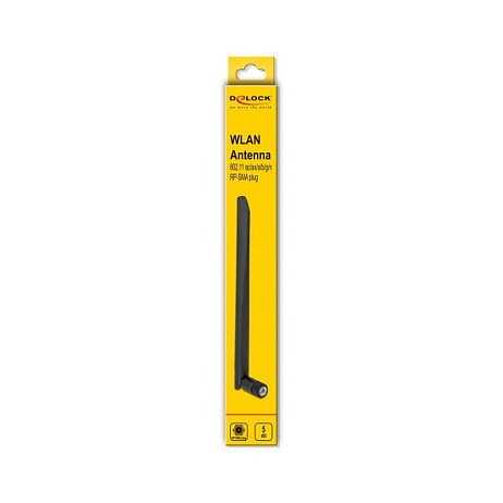 DeLOCK Antena WLAN 5 dBi con conector RP-SMA y junta de inclinación flexible DeLOCK Antena WLAN 5 dBi con conector RP-SMA y junta de inclinación flexible