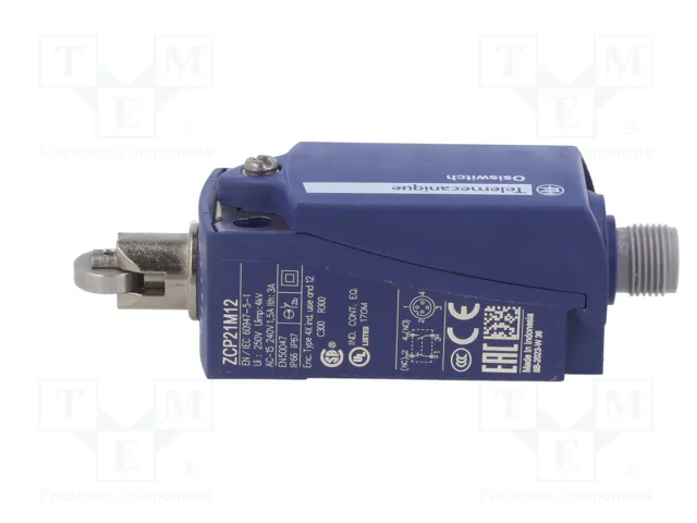 TELEMECANIQUE SENSORS Interruptor de fin de carrera XCKP2102M12 con roldana metálica