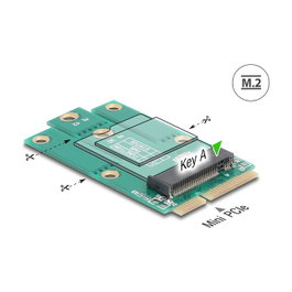 DeLOCK Adaptador Mini PCIe a M.2 Key A 64339