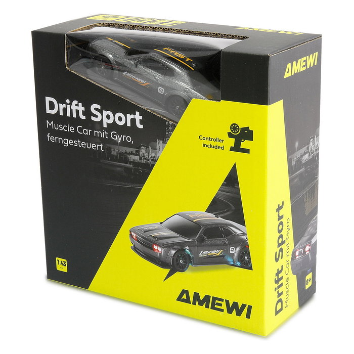 AMEWI Drift Sport Muscle Car 1:43 RTR Gris