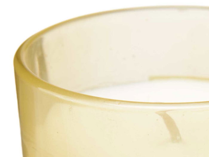 Acorde Vela Vaso 120 g Ámbar Vidrio y Cera Amarillo 7x7x8 cm (Set de 12)