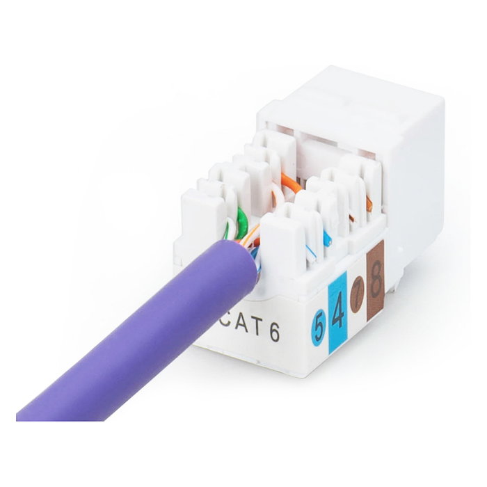Digitus DN-93601 Módulo Keystone CAT 6 RJ45 a LSA Blanco