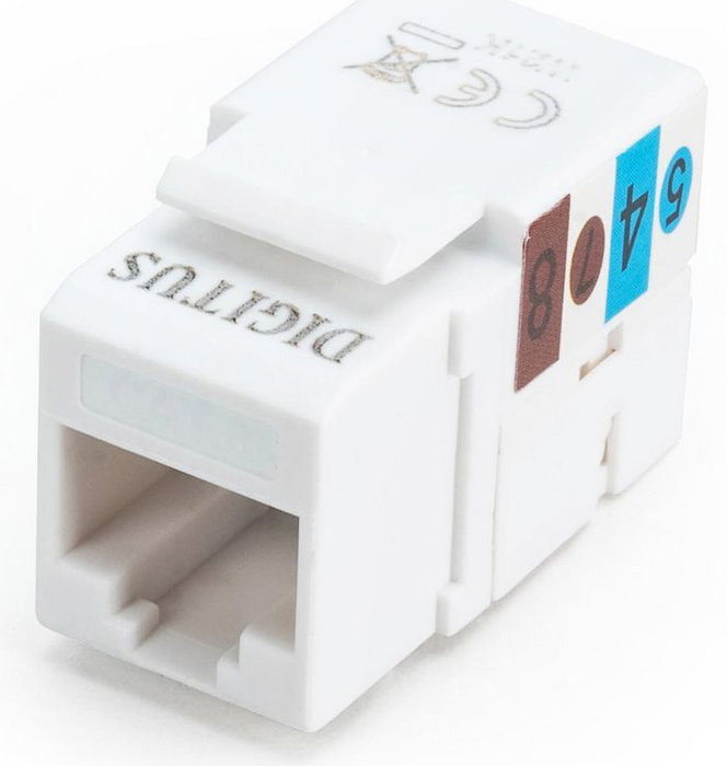 Digitus DN-93601 Módulo Keystone CAT 6 RJ45 a LSA Blanco