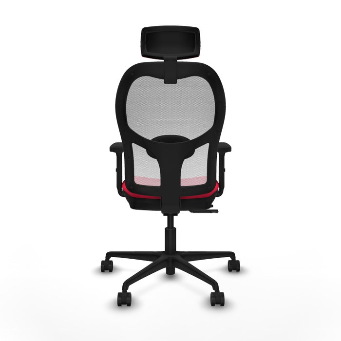 PIQUERAS Y CRESPO Silla de oficina Jorquera con mecanismo Sincro/Traslack, Rojo y Blanco PIQUERAS Y CRESPO Silla de oficina Jorquera con mecanismo Sincro/Traslack, Rojo y Blanco