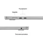 Apple MacBook Air 15,3 Pulgadas Chip M4 16 GB 512 GB SSD Plata