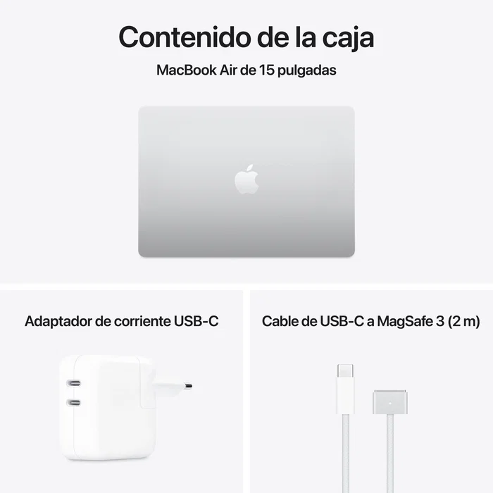 Apple MacBook Air 15,3 Pulgadas Chip M4 16 GB 512 GB SSD Plata
