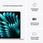 Apple MacBook Air 15,3 Pulgadas Chip M4 16 GB 512 GB SSD Plata
