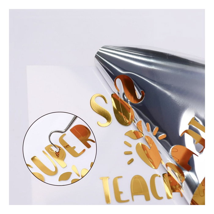 LOKLiK Europe LOKLiK Permanent Klebefolie Vinyl Spiegelnd-Metallic - Gold - 30,5 x 180 cm
