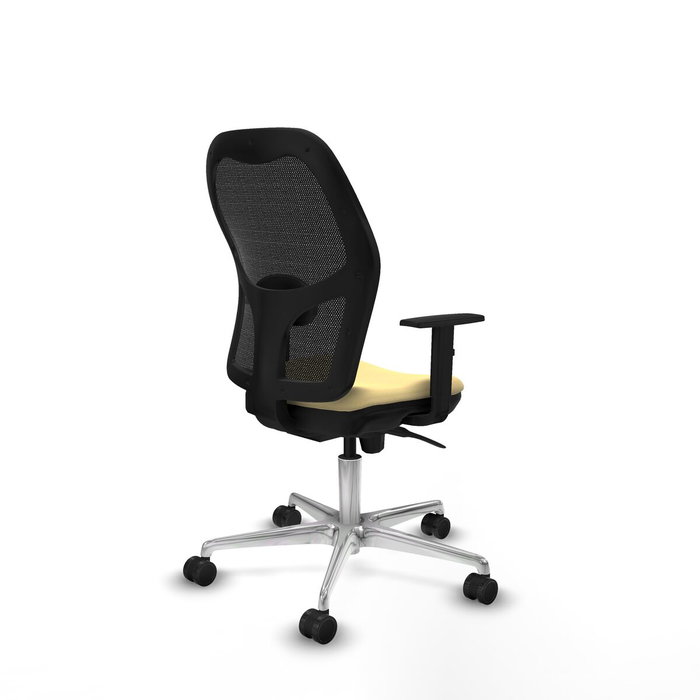 PIQUERAS Y CRESPO Silla de oficina Jorquera con mecanismo Sincro, crema y negro