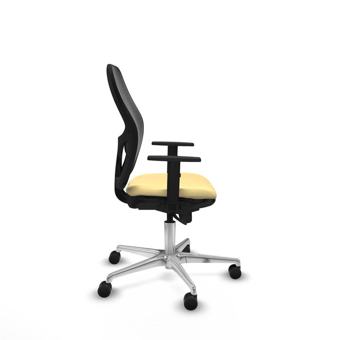 PIQUERAS Y CRESPO Silla de oficina Jorquera con mecanismo Sincro, crema y negro