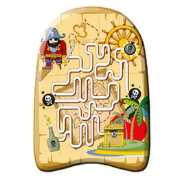 Marbueno Tabla Natacion Estampada Infantil Diseño Laberinto 45 cm Retractil Playa y Piscina MARBUENO SUMMER 10069LAB