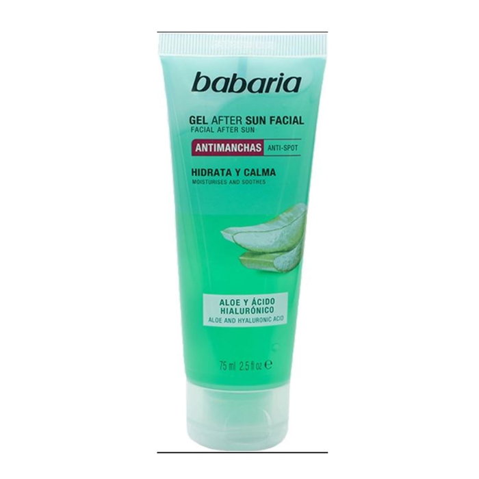 BABARIA Anti-manchas gel facial con aloe y ácido hialurónico after sun 75 ml BABARIA Anti-manchas gel facial con aloe y ácido hialurónico after sun 75 ml
