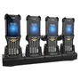 Zebra CRD-MC93-4SETH-01 Base de Carga y Docking Ethernet de 4 Ranuras para MC93