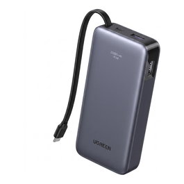 UGREEN PB536 Powerbank de 20.000mAh 45W con cable USB-C integrado