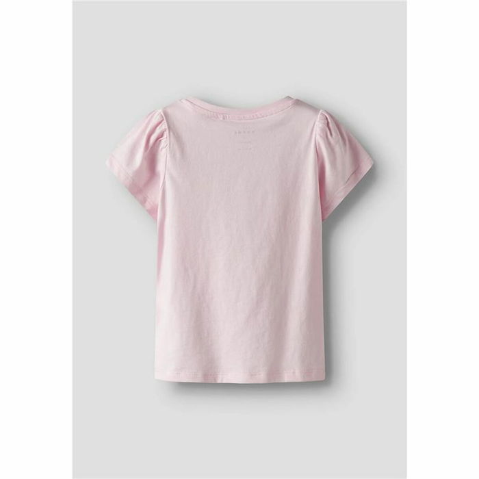 Camiseta de Manga Corta Infantil Name It Nmfvibeke Capsl Ballerina Rosa