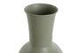 DKD Home Decor Set de 2 Jarrones de Metal en Colores Crema y Verde