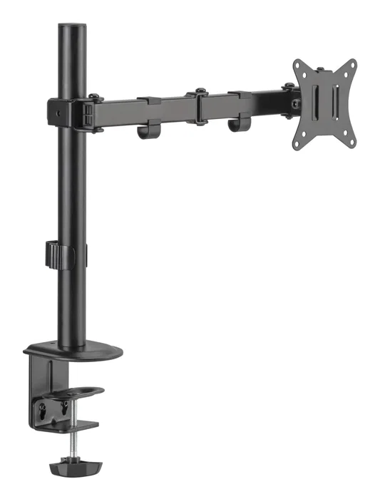 Fonestar SMM-11BA Soporte de Monitor para Escritorio, Hasta 9kg, Pantalla 17" a 32", Ajuste de Altura e Inclinación, Color Negro