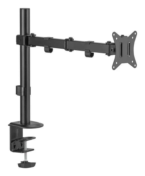 Fonestar SMM-11BA Soporte de Monitor para Escritorio, Hasta 9kg, Pantalla 17" a 32", Ajuste de Altura e Inclinación, Color Negro