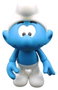 Puppy Los Pitufos Figura de Vinilo Pitufo Blanco y Azul - Flocked