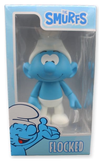 Puppy Los Pitufos Figura de Vinilo Pitufo Blanco y Azul - Flocked