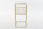 DKD Home Decor Revistero Dorado Metal y Espejo 35 x 71 x 48 cm