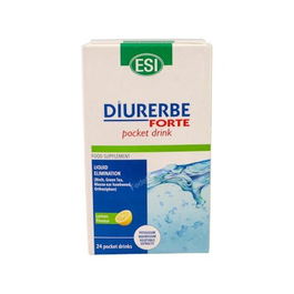 TREPATDIET-ESI Diurerbe Forte Pocket Drink Sabor Limón 24 Sobres Bebibles para Drenaje de Líquidos