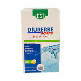TREPATDIET-ESI Diurerbe Forte Pocket Drink Sabor Limón 24 Sobres Bebibles para Drenaje de Líquidos