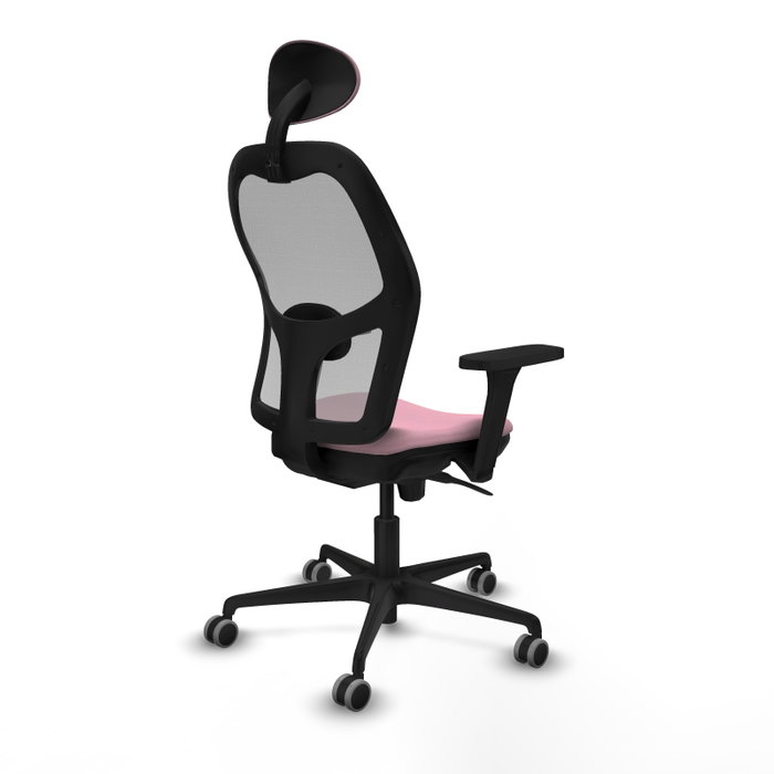 PIQUERAS Y CRESPO Silla de oficina Jorquera Rosa y Gris