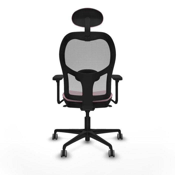 PIQUERAS Y CRESPO Silla de oficina Jorquera Rosa y Gris