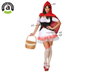 Atosa Disfraz Caperucita Mujer Adulto Vestido M-L