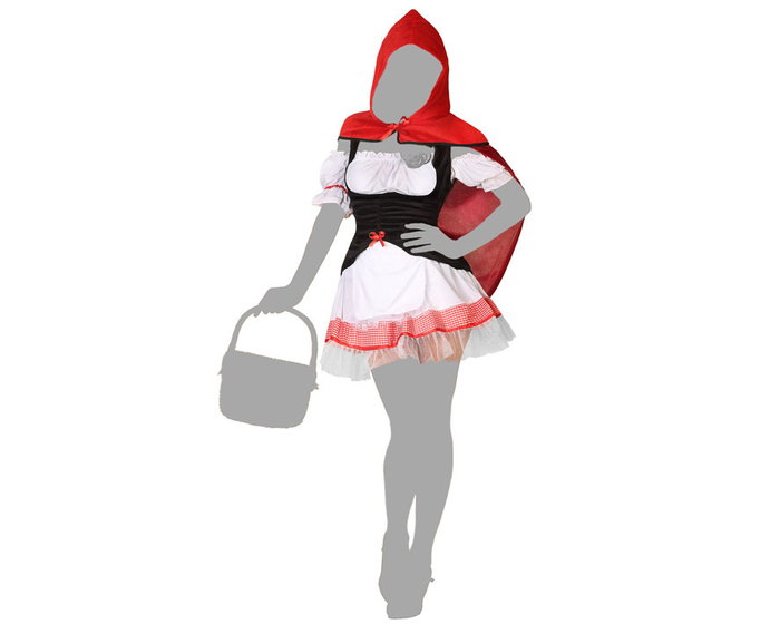 Atosa Disfraz Caperucita Mujer Adulto Vestido M-L
