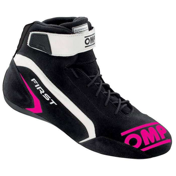 OMP Zapatillas First FIA 8856-2018 Negro/Fucsia Talla 43