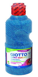 Giotto Témpera Glitter Azul Botella 250 mL