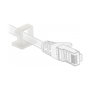 DeLOCK 60250 Portacables con Clip de Bloqueo Autoadhesivo, 10 Piezas, Blanco