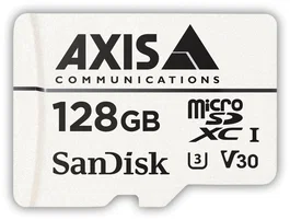 Axis 01491-001 Tarjeta de Vigilancia MicroSDXC 128 GB Clase 10 UHS-I U1, para Cámaras de Seguridad, Con Adaptador SD, 80 MB/s