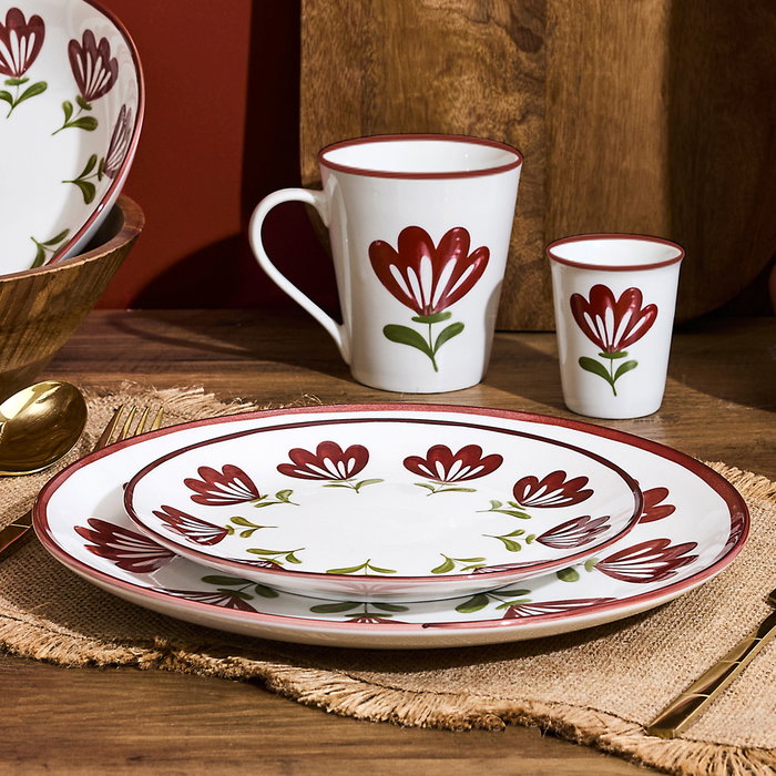 Home Deco Factory Plato Llano Edith de 26,5 cm